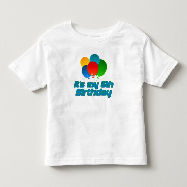 Camiseta De Bebé Su mi 5to cumpleaños (Anverso)
