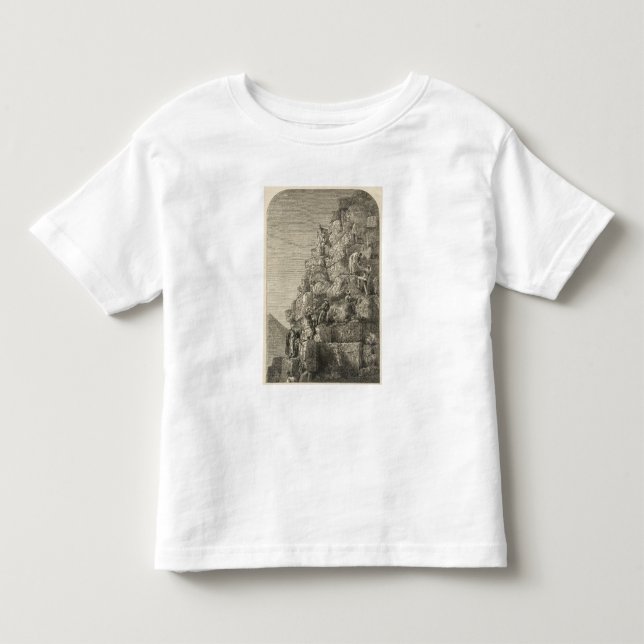 Camiseta De Bebé Subida de la gran pirámide (Anverso)