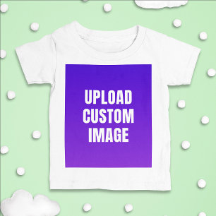 Camiseta De Bebé Subir imagen personalizada: agregue la suya para i