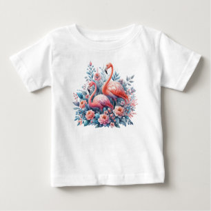 Camiseta De Bebé Sublimación de flamencos-95151