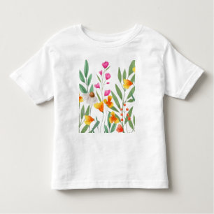 Camiseta De Bebé Sublimación de flores silvestres
