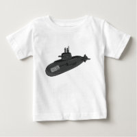Submarine cartoon illustration