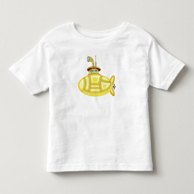 Camiseta De Bebé Submarino amarillo (Anverso)
