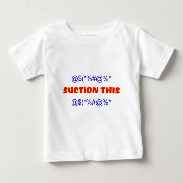 Camiseta De Bebé Succión esto (Anverso)
