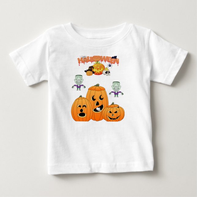 Camiseta De Bebé Sudadera con capucha Halloween Niños pequeños (Anverso)