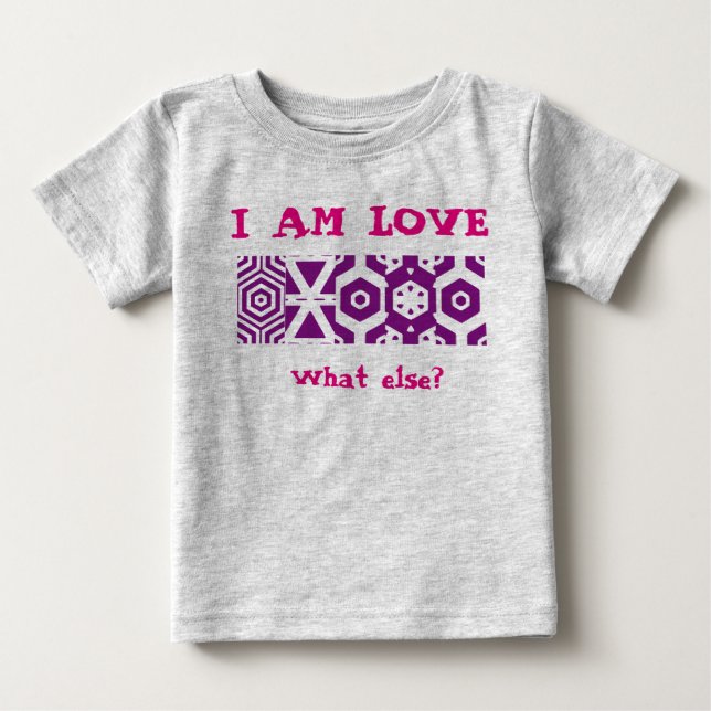 Camiseta De Bebé Sudadera “i A LA LOVE " (Anverso)