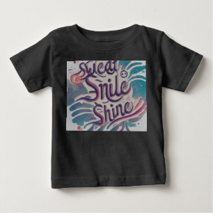 Camiseta De Bebé Sudor, sonrisa, Brillo