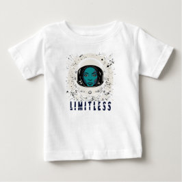 Camiseta De Bebé Sueña Grande, Pequeña Estrella – Chica del Espacio