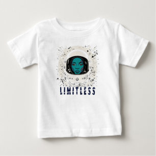 Camiseta De Bebé Sueña Grande, Pequeña Estrella – Chica del Espacio
