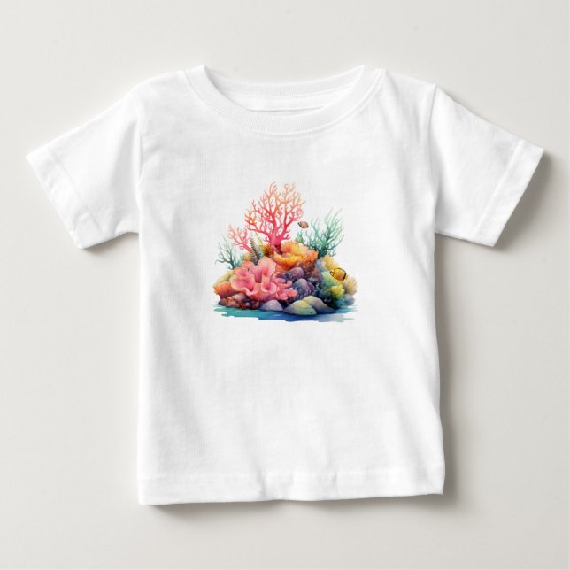 Camiseta De Bebé sueño de arrecife de coral (Anverso)