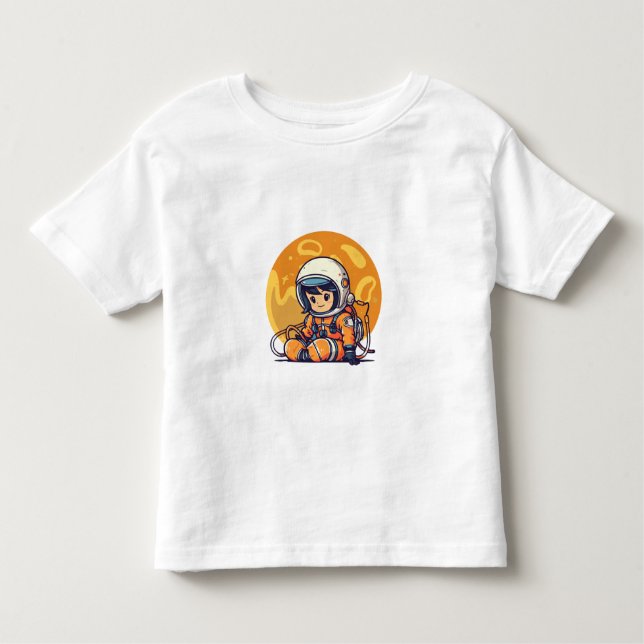 Camiseta De Bebé Sueño grande, pequeño astronauta (Anverso)
