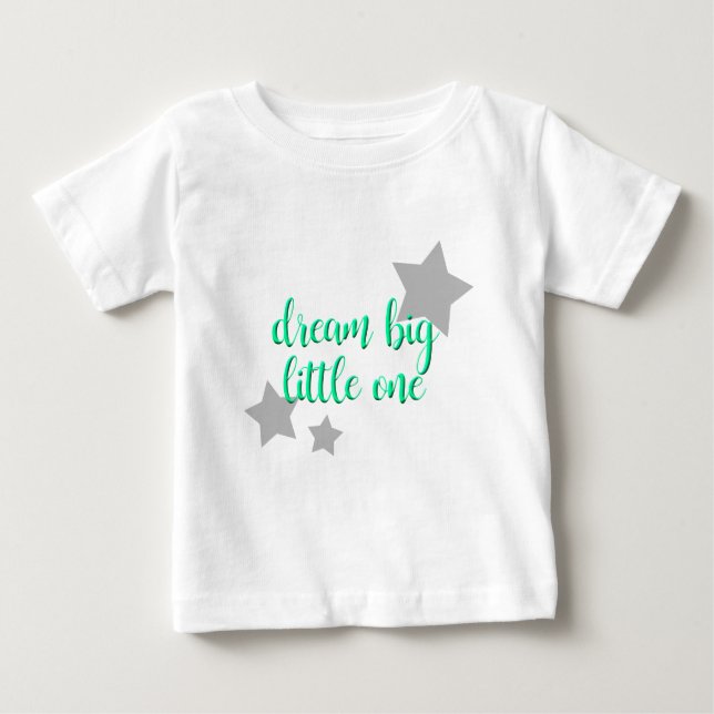 Camiseta De Bebé sueño grande pequeño simple (Anverso)