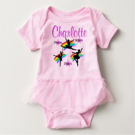 CAMISETA DE BEBÉ SUEÑOS DE BAILADOR PERSONALIZADOS TUTU