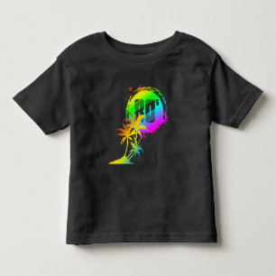 Camiseta De Bebé Sueños de puesta de sol de los 80 palmeras