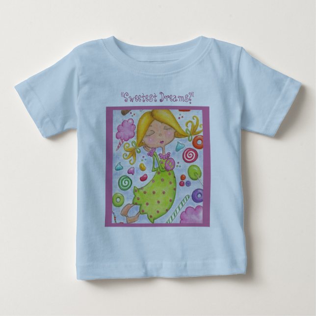 Camiseta De Bebé Sueños más dulces (Anverso)