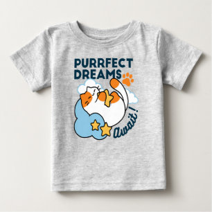 Camiseta De Bebé Sueños Perfectos Esperan – Gato Dormido Soñador