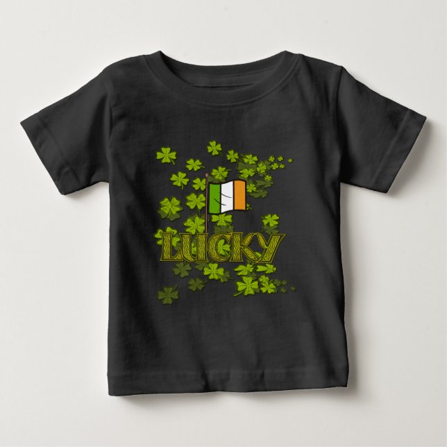Camiseta De Bebé Suerte de los irlandeses (Anverso)