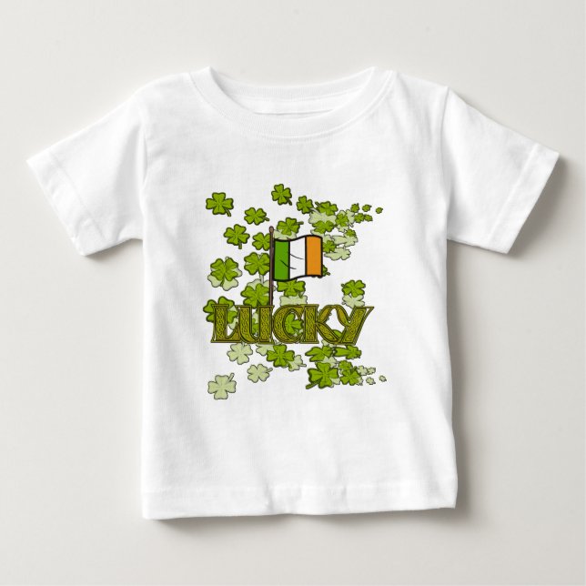 Camiseta De Bebé Suerte de los irlandeses (Anverso)