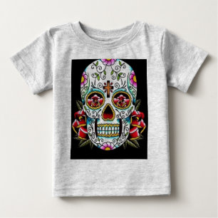 Camiseta De Bebé sugar skull