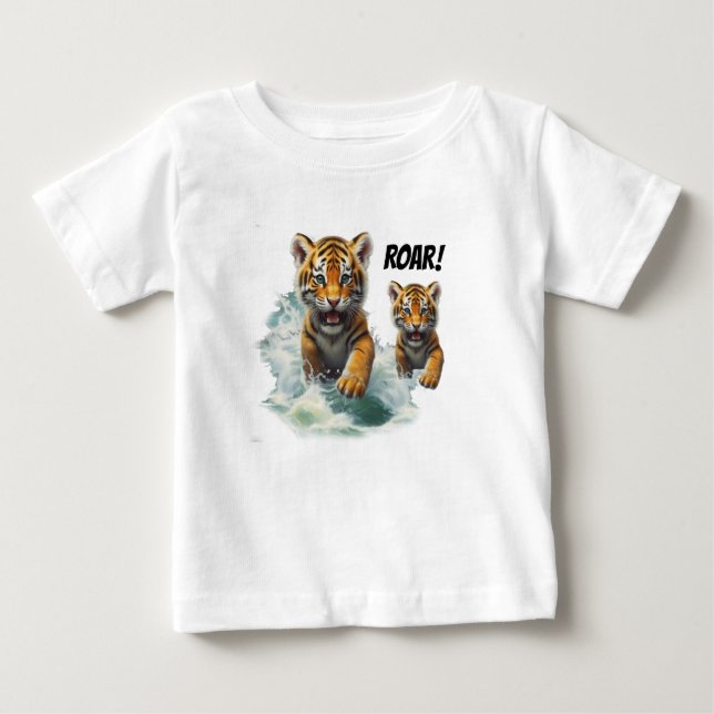 Camiseta De Bebé Sumergirse en la naturaleza con nuestra exclusiva  (Anverso)