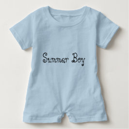 Camiseta De Bebé Summer Boy Typography Baby Romper