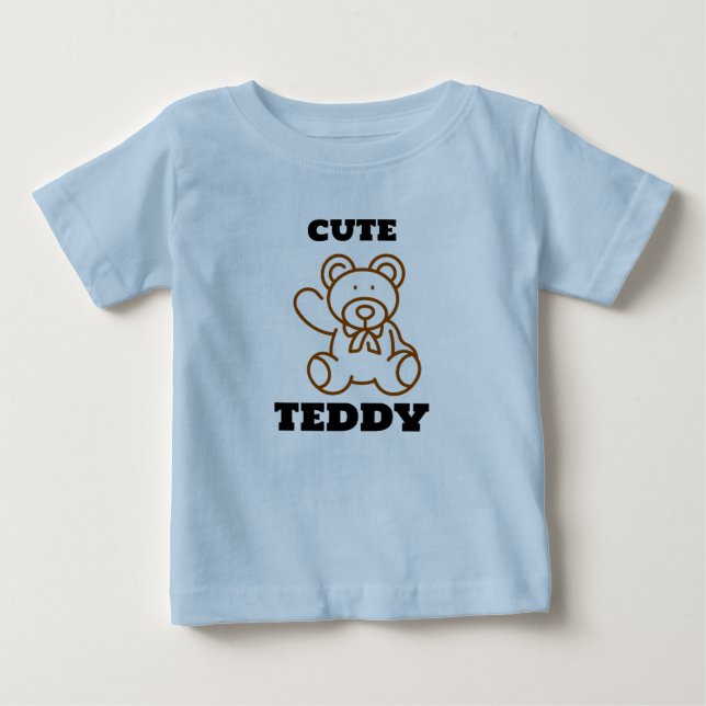 Camiseta De Bebé Summer Cute Bear Teddy Kids (Anverso)