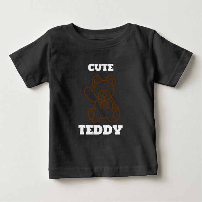 Camiseta De Bebé Summer Cute Bear Teddy Kids (Anverso)