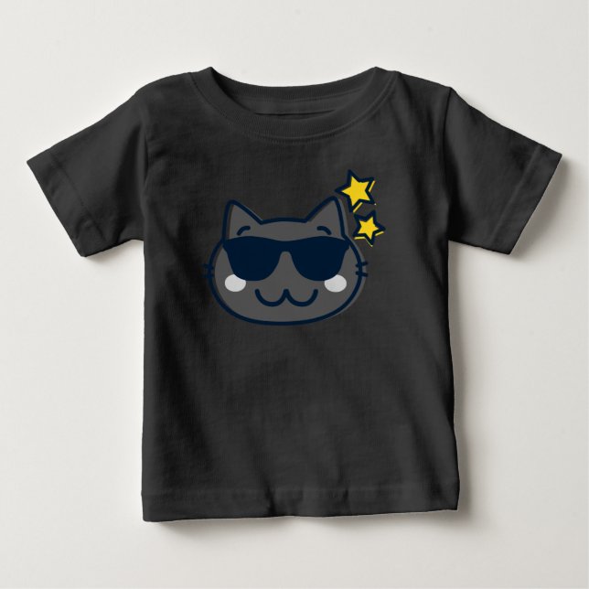 Camiseta De Bebé Summer Kawaii Cute Cat (Anverso)