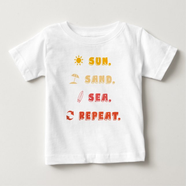 Camiseta De Bebé Summer Vibes Toddler T-Shirt - Fun Summer Ahead (Anverso)