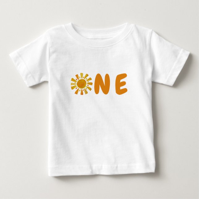 Camiseta De Bebé Sun 1er cumpleaños (Anverso)