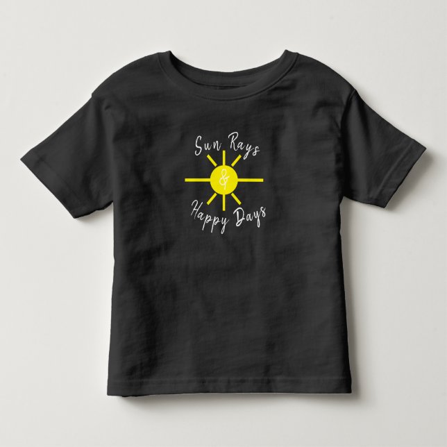 Camiseta De Bebé Sun rays and happy days (Anverso)