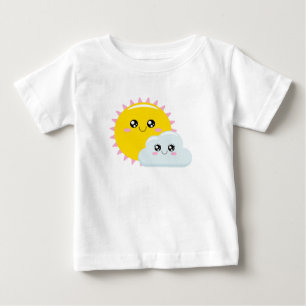 Camiseta De Bebé Sun y Cloud