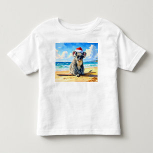 Camiseta De Bebé Sun y Surf Koala Santa Hat