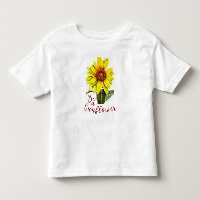 Camiseta De Bebé Sunflower Toddler T-Shirt (Anverso)