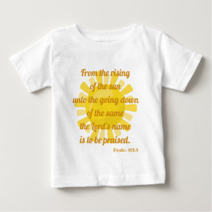 Camiseta De Bebé Sunny Elogia La Escritura De La Biblia