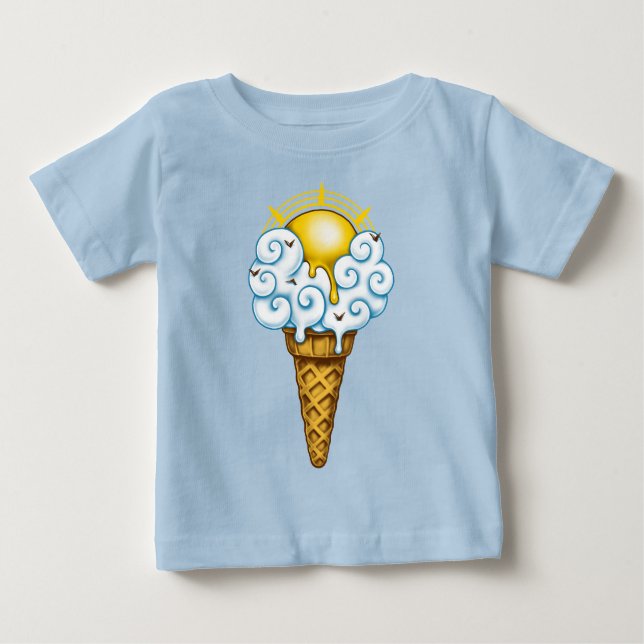 Camiseta De Bebé Sunny Ice Cream (Anverso)