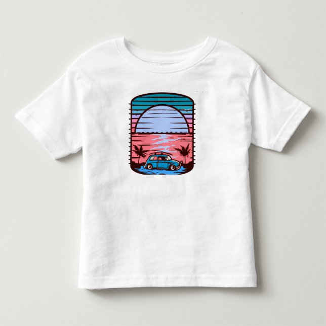 Camiseta De Bebé Sunset Beach (Anverso)