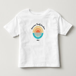 Camiseta De Bebé Sunset Beach Vacation Retro Cruise Trip