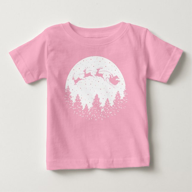 Camiseta De Bebé Sunset Christmas (Anverso)