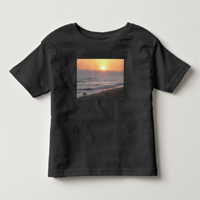 Camiseta De Bebé Sunset Surfers (Anverso)