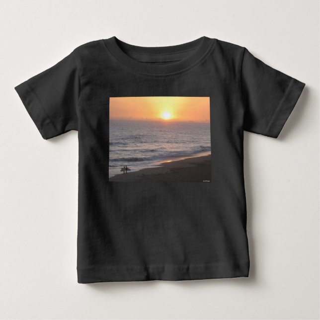 Camiseta De Bebé Sunset Surfers (Anverso)