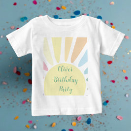 Camiseta De Bebé Sunshine Birthday Party Baby T-Shirt