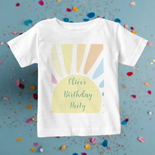 Camiseta De Bebé Sunshine Birthday Party Baby T-Shirt