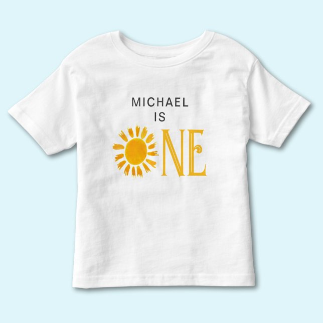 Camiseta De Bebé Sunshine First Birday Personalizado (Subido por el creador)