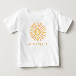 Camiseta De Bebé Sunshine neutral de género Primer cumpleaños