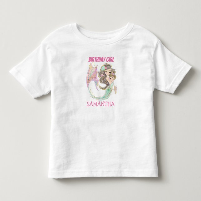 Camiseta De Bebé Súper Cuta Sirena (Anverso)