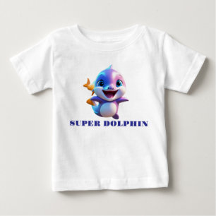 Camiseta De Bebé Super delfín