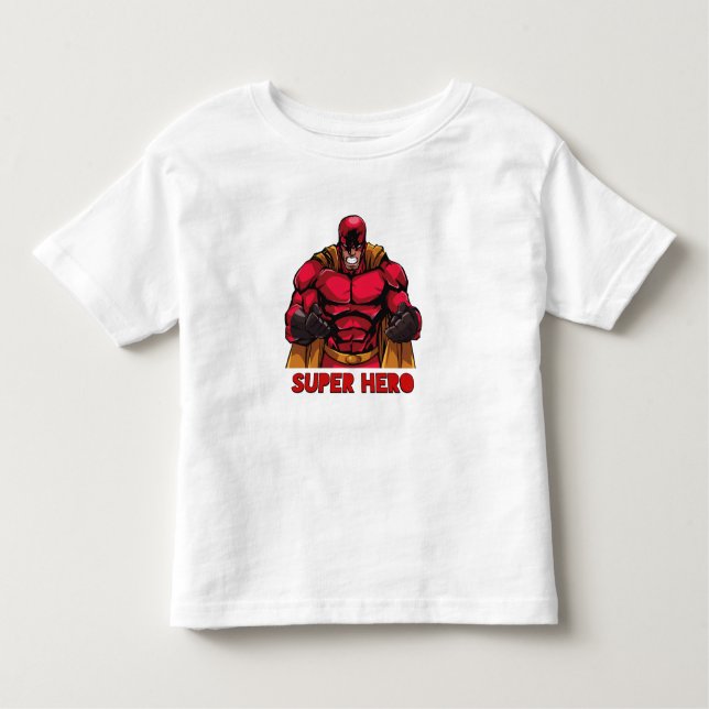Camiseta De Bebé Super Hero Fitness Champion (Anverso)