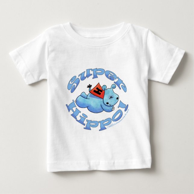 Camiseta De Bebé Super Hippo (Anverso)