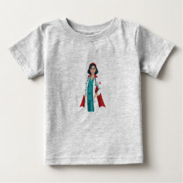 Camiseta De Bebé Super Infirmière – Héroïne en Blouse Blanche